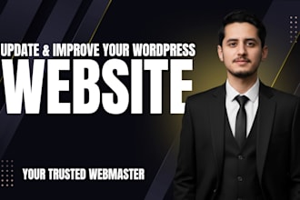 update and improve wordpress website layout features and plugins