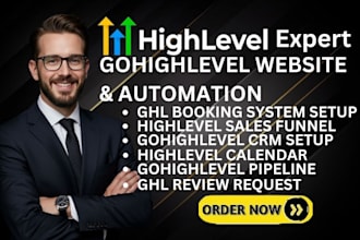 build gohighlevel website highlevel automation ghl sales funnel expert