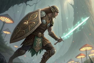 fantasy character for dnd, pathfinder, etc