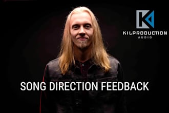 give  song direction and arrangement feedback for rock and metal song