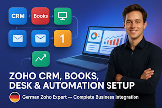 setup german zoho crm desk recruit automation campaigns to boost your sales