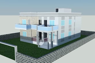 create autocad 2d drawings and 3d models for your project