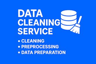 clean and preprocess your data for analysis or ml