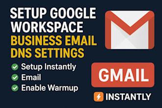 setup google workspace g suite domain email and instantly setup and warmup email