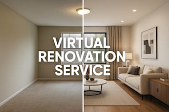 do virtual staging, virtual furniture, virtual renovation
