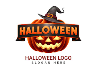 create custom made halloween, scary, horror logo