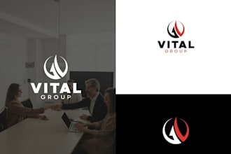 design consulting, finance, accounting, financial logo