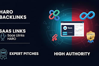 do backlinks with haro pitches, replies, saas link  for high authority