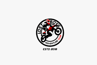 design excellent hardcore dirt bike club logo