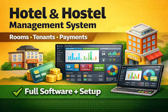 do  a full hostel management software with dashboard