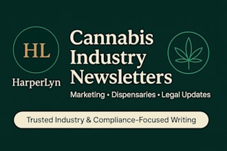 write cannabis newsletter, dispensary newsletter, marketing newsletter