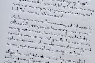 write anything with my beautiful handwriting