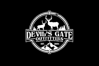 design modern game outfitting and guiding business logo
