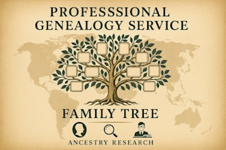 trace your family history and build a professional, accurate family tree