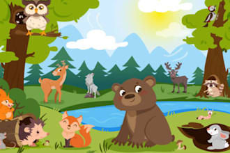 do children storybook illustration and book illustration