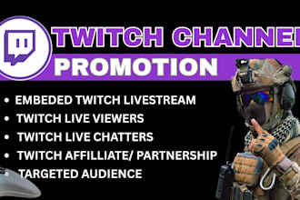 promote twitch channel with SEO optimization, twitch channel promotion