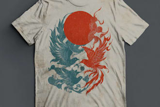 design a printable retro vintage t shirt design