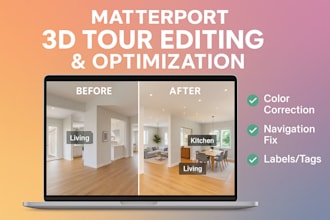 enhance, optimize, and improve your matterport 3d tour for maximum quality