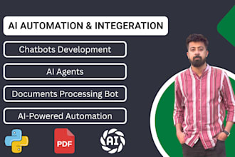 build ai automation, agents, chatbots, email bots, integrations