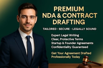 draft and review a professional nda, contract, or founders agreement