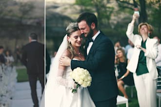 do wedding photo editing for cinematic look