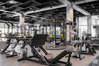 do 3d cgi gym design, fitness center, gym house, gym layout, wellness center