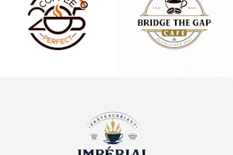 design coffee shop, bar or restaurant logo and branding
