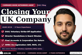 close, dissolve or strike off UK ltd company
