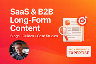 write high quality saas and b2b long form content