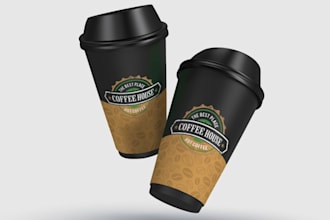 do one time cup, paper cup, plastic cup, coffee cup design, or coffee mug design