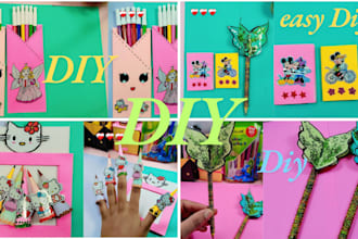 create unique paper craft videos for your youtube or social media