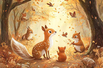 create awesome childrens story book illustration