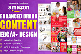 design eye catching amazon a plus content and infographics