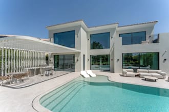 render real estate building for sale, architecture landscape,3d exterior design