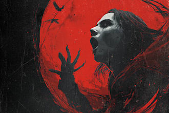 make a horror illustration, artwork, dark cover