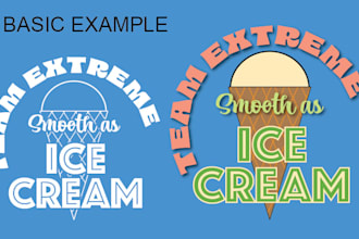 design a custom t shirt or apparel graphic