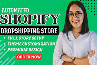 build automated shopify dropshipping store shopify website online shop