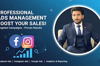 setup and manage your facebook ads campaign,   meta ads manger