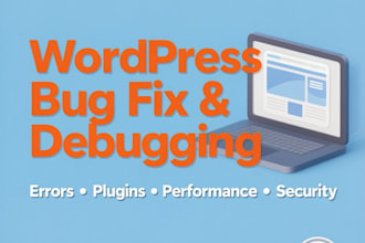 fix wordpress errors, bugs, issues, and debug your website