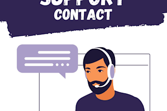 english customer support and chat management