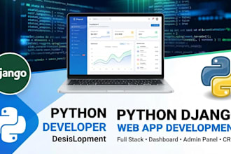 build a full stack web application using python django