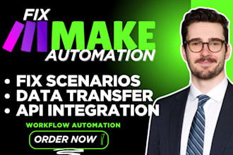 fix make com, made com, setup make com automation, make automation, make expert