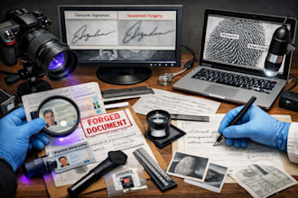 do forensic examination of documents and images