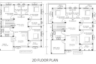 make stunning kitchen, office, restaurant floor plans for your dream space