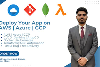create your application infra structure using terraform, iac