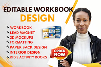 do workbook design, lead magnet, kids activity book on canva, flipsnack, blurb
