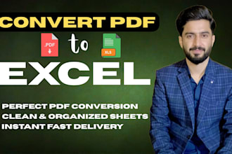 large pdf to excel conversion