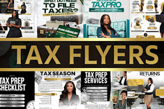 design a premium tax flyer for your business