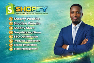 do shopify store design website redesign store dropshipping ecommerce store