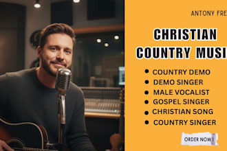 sing and produce christian demo, country gospel music parody male choir
